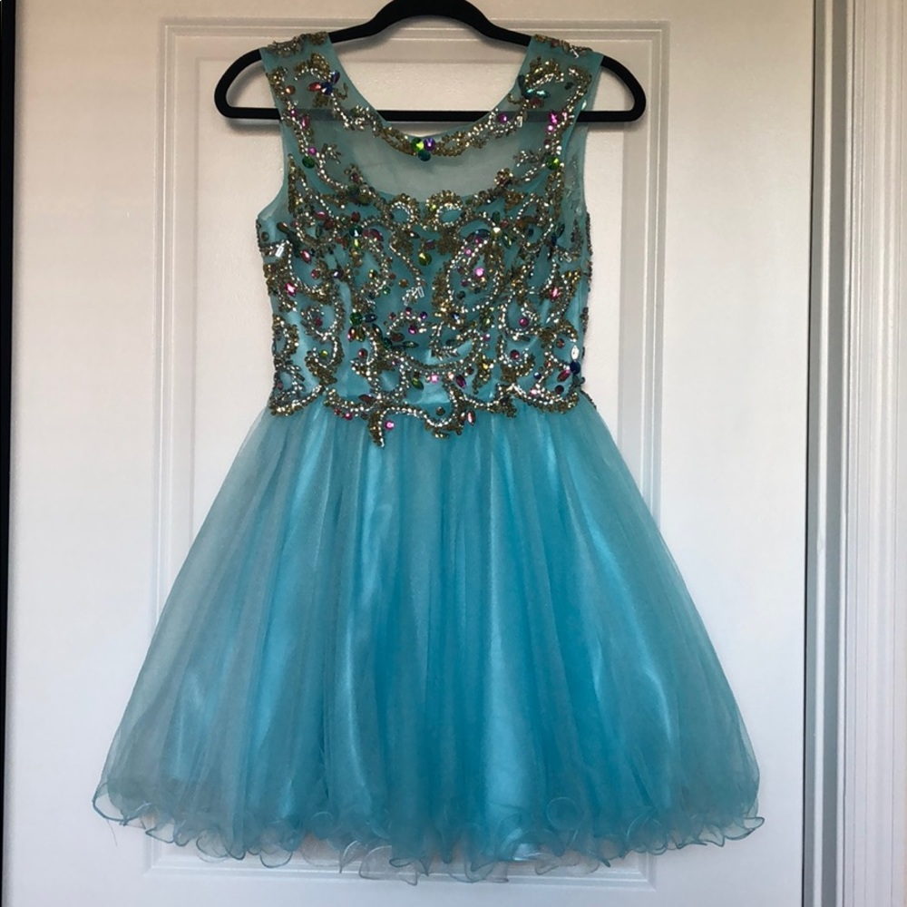 Blue Sparkly Prom/Homecoming Dress ✨